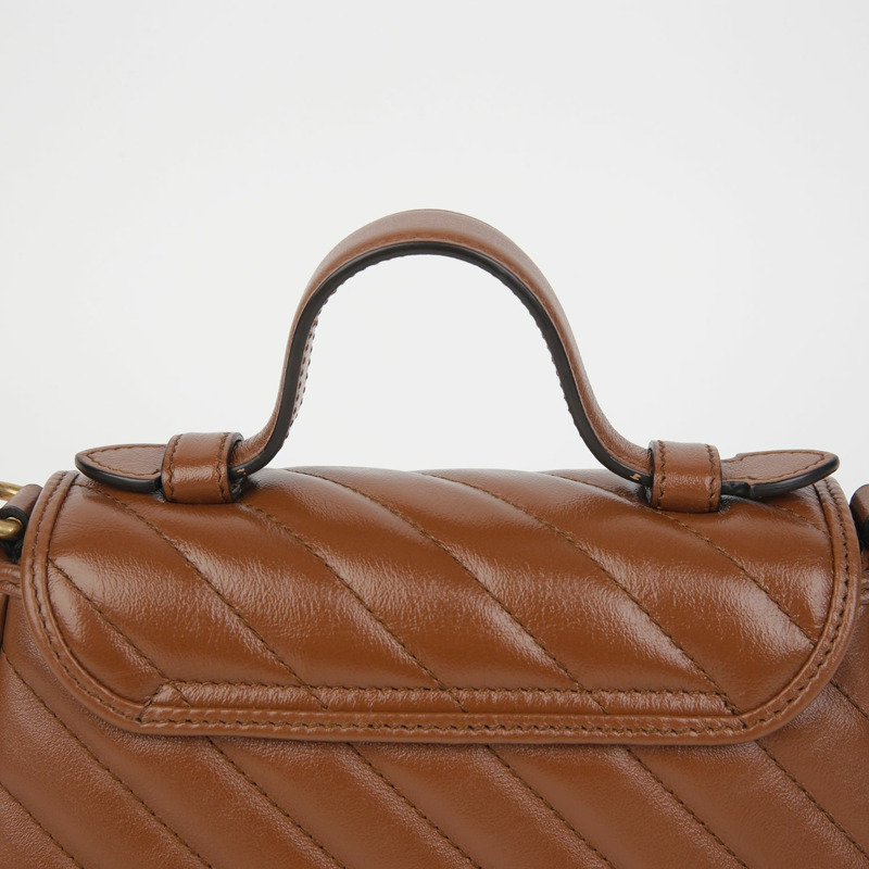 【包稅】GUCCI 583571 GG Marmont 迷你手提單肩包-4