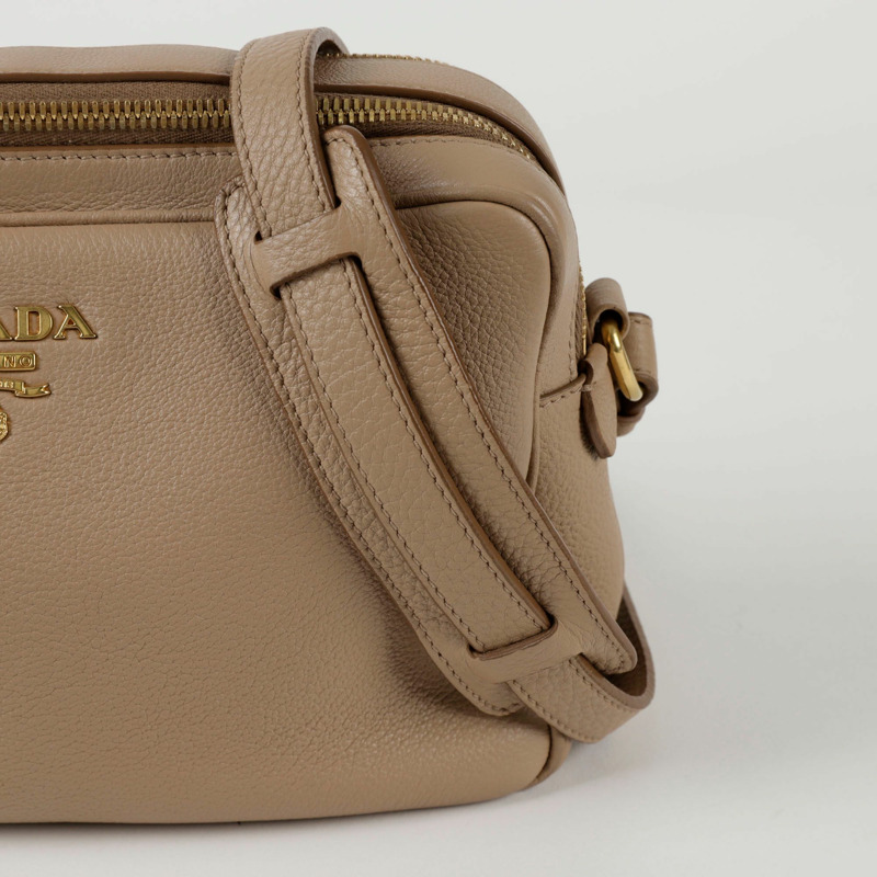 PRADA 1BH079 雙拉鍊單肩斜背包-2
