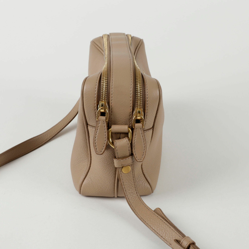 PRADA 1BH079 雙拉鍊單肩斜背包-5