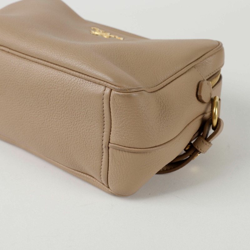 PRADA 1BH079 雙拉鍊單肩斜背包-8