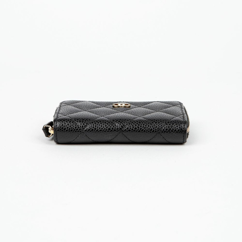 CHANEL Caviar Skin 經典拉鍊零錢包 AP0216-5