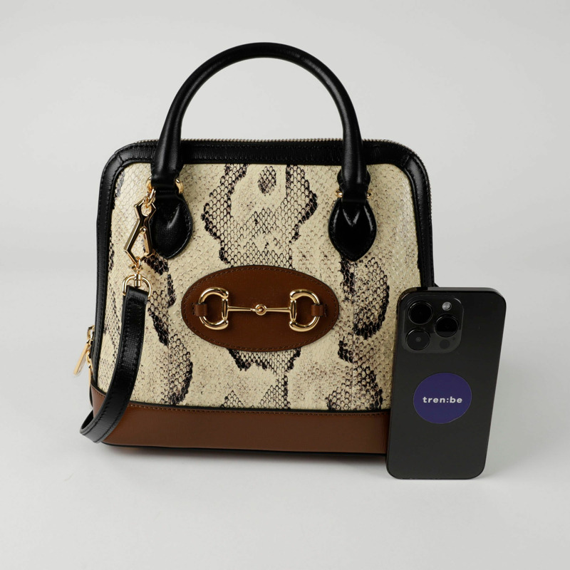 【包稅】GUCCI Horsebit 1955 小號手提單肩包-6