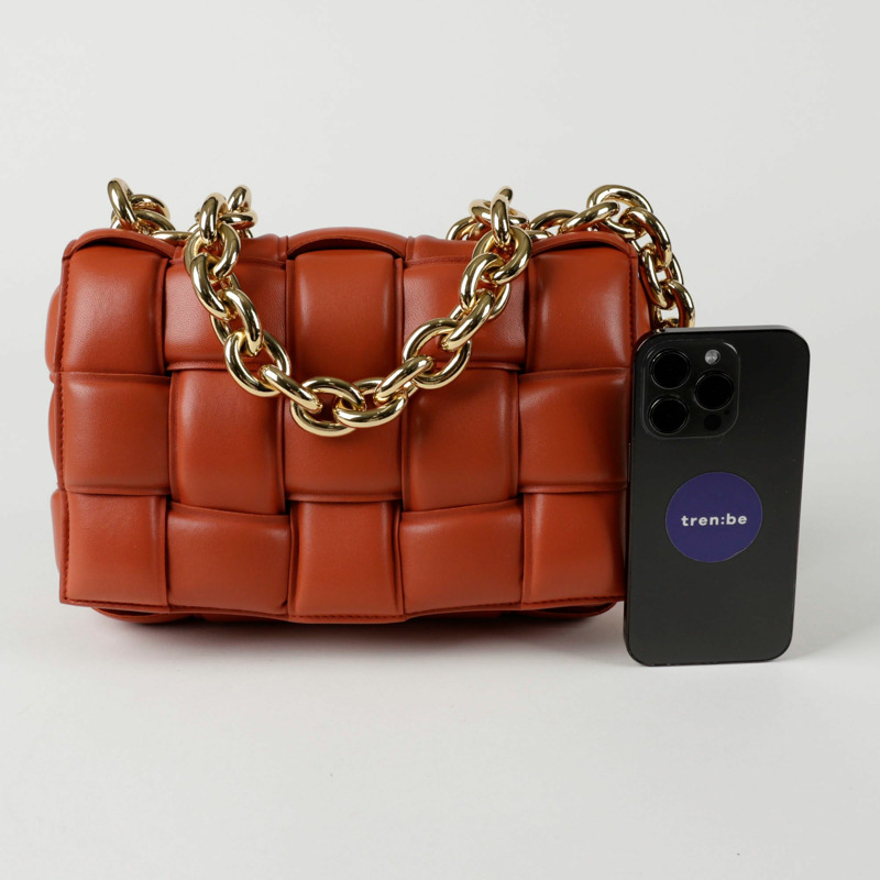BOTTEGA VENETA 631421 鏈條卡式托特單肩包-6