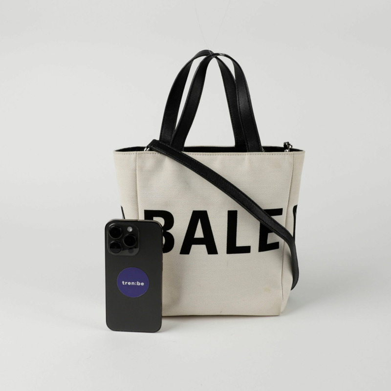 BALENCIAGA 標誌帆布托特肩背包 544459-11