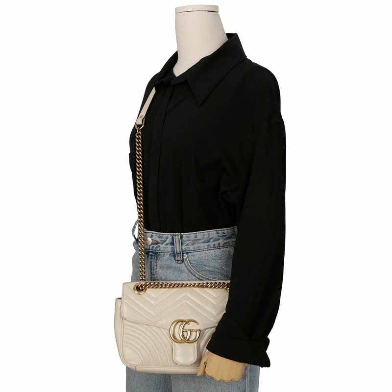 GUCCI GG Marmont 小號肩斜背包 443497-15