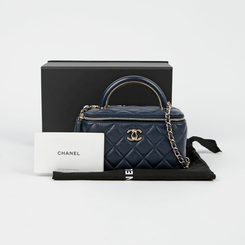 CHANEL AP2846 化妝包頂部提把托特包肩包-0