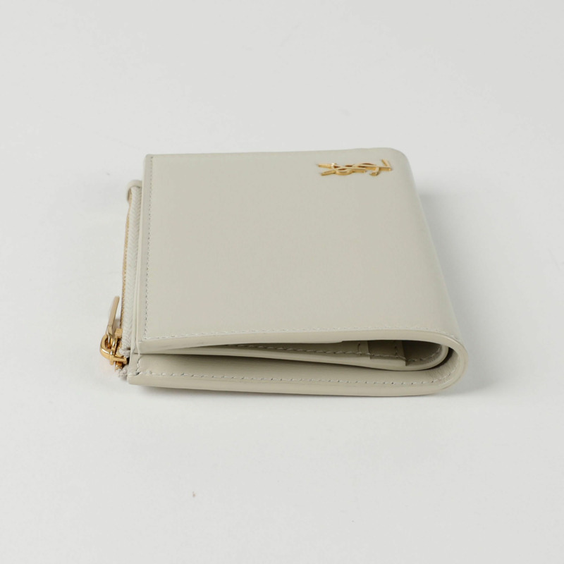 SAINT LAURENT Cassandra Monogram 拉鍊卡包 635265-5