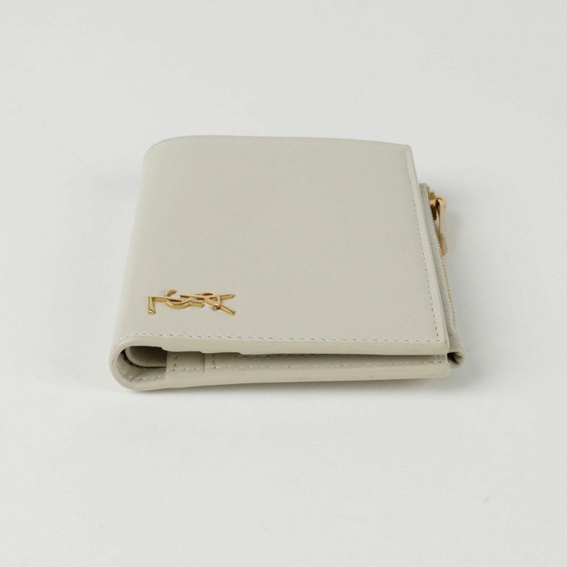 SAINT LAURENT Cassandra Monogram 拉鍊卡包 635265-7