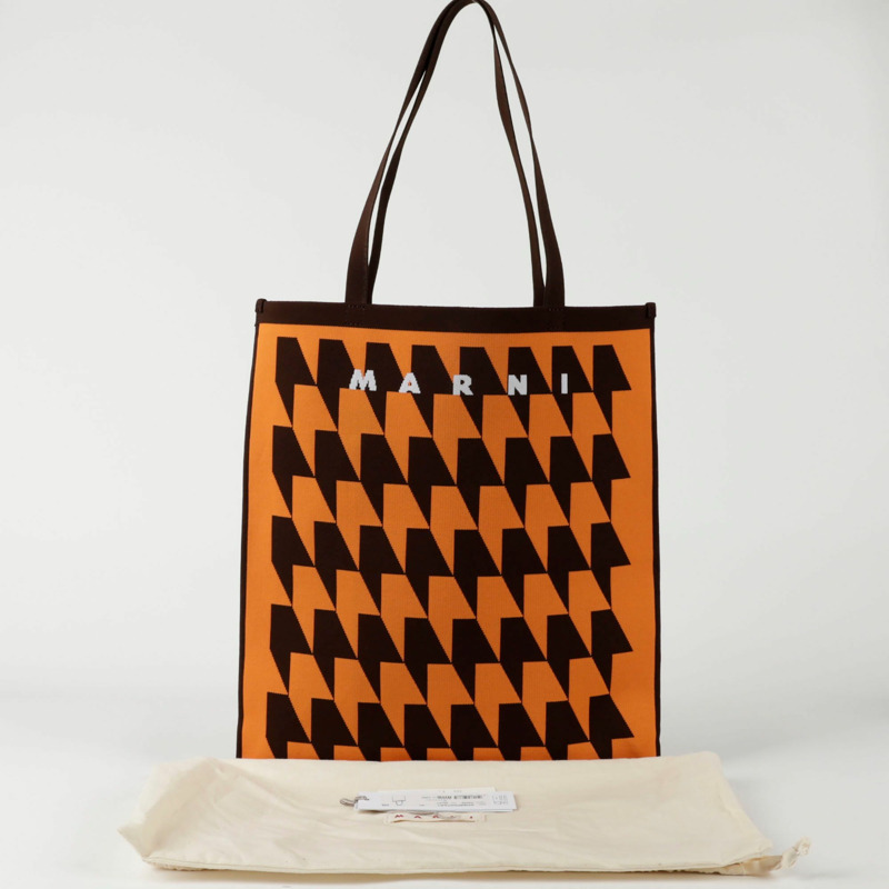 MARNI 圖案托特單肩包 SHMP0072A1-0