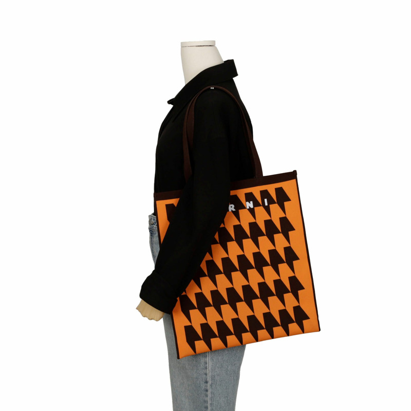 MARNI 圖案托特單肩包 SHMP0072A1-9