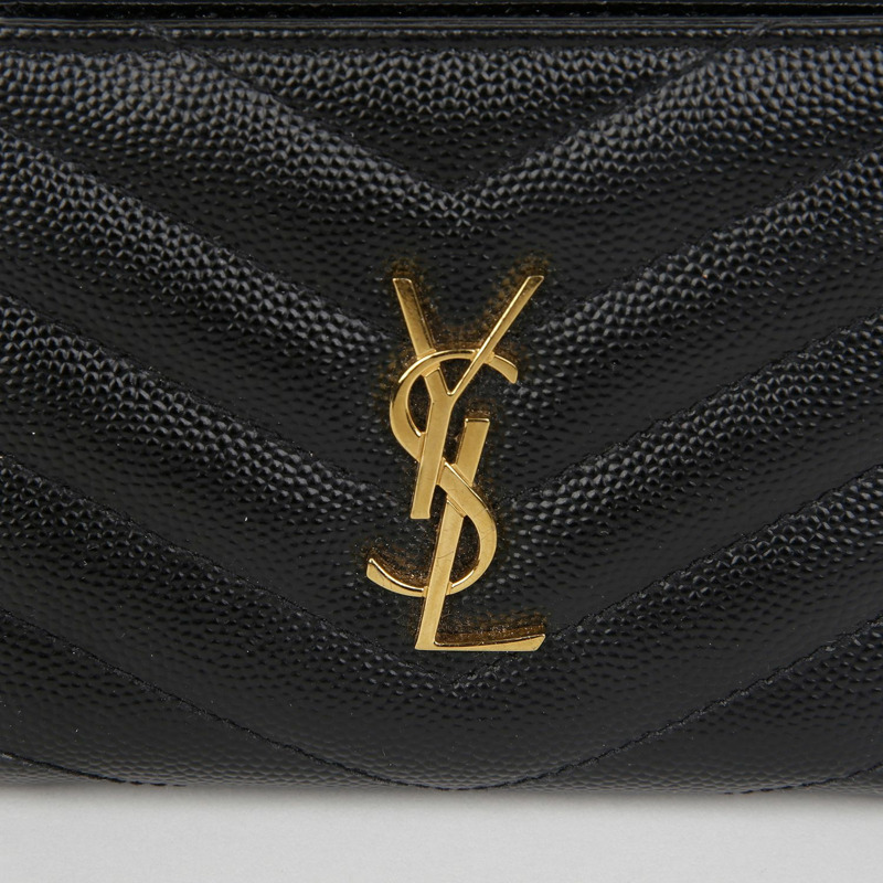 SAINT LAURENT 字母拉鍊錢包 575879-1