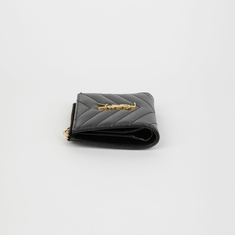 SAINT LAURENT 字母拉鍊錢包 575879-3