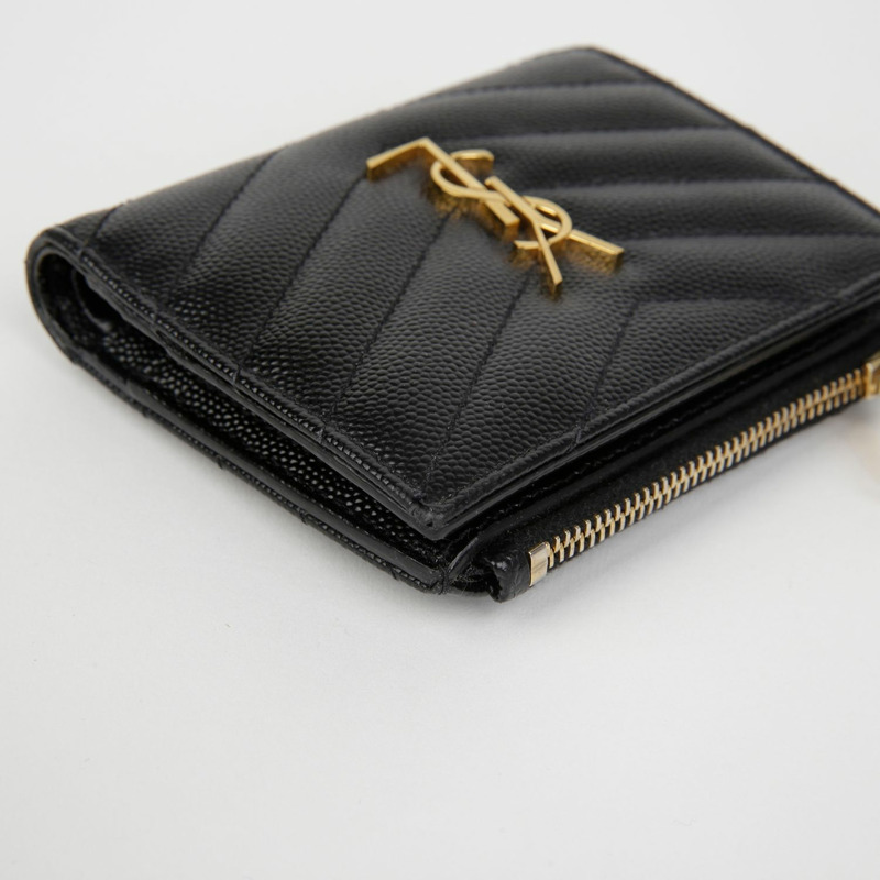 SAINT LAURENT 字母拉鍊錢包 575879-7