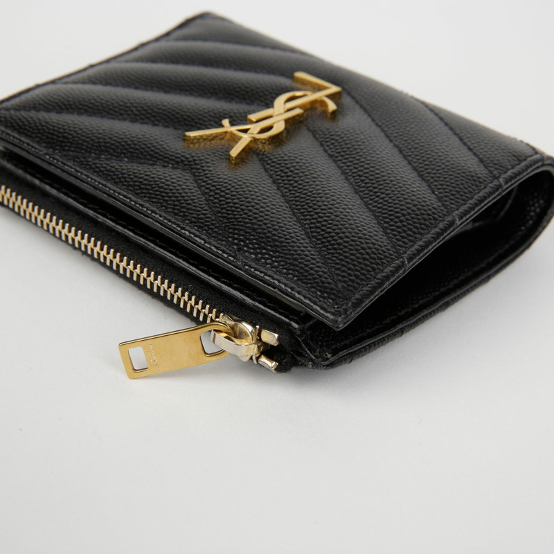 SAINT LAURENT 字母拉鍊錢包 575879-8
