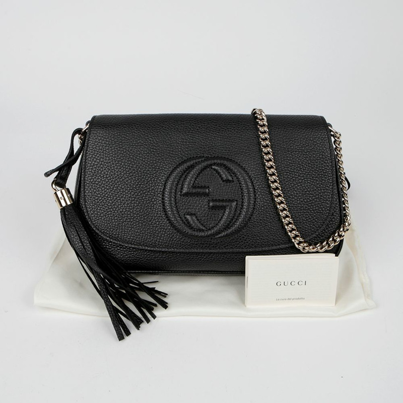 GUCCI Soho 流蘇單肩斜背包 536224-0