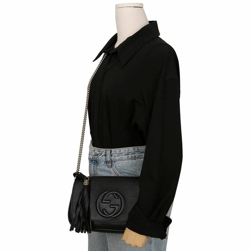 GUCCI Soho 流蘇單肩斜背包 536224-9