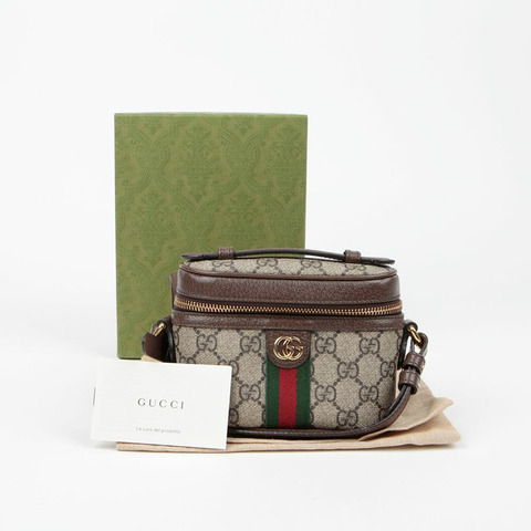 GUCCI Ophidia 迷你頂部提把托特單肩包 699532