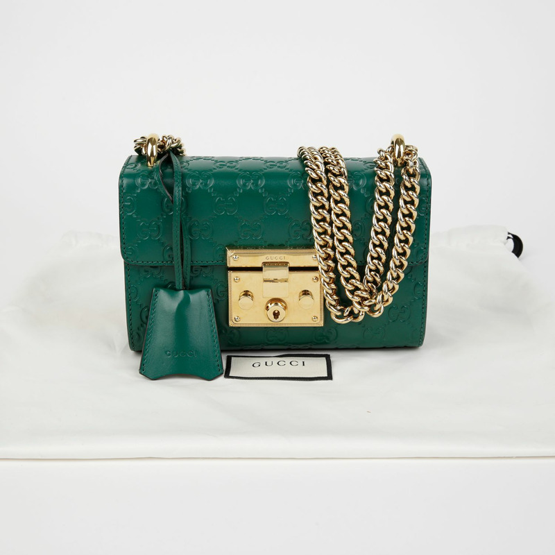 GUCCI Paddlelock 小號鏈條單肩斜背包 409487-0