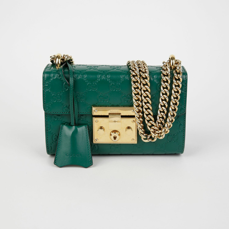 GUCCI Paddlelock 小號鏈條單肩斜背包 409487-1