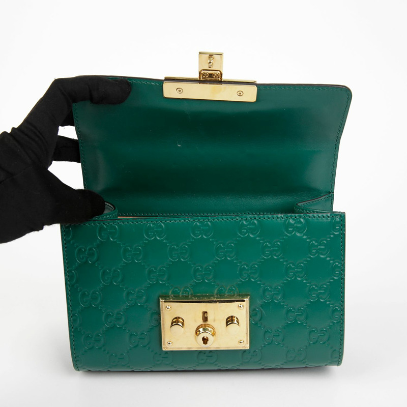 GUCCI Paddlelock 小號鏈條單肩斜背包 409487-8