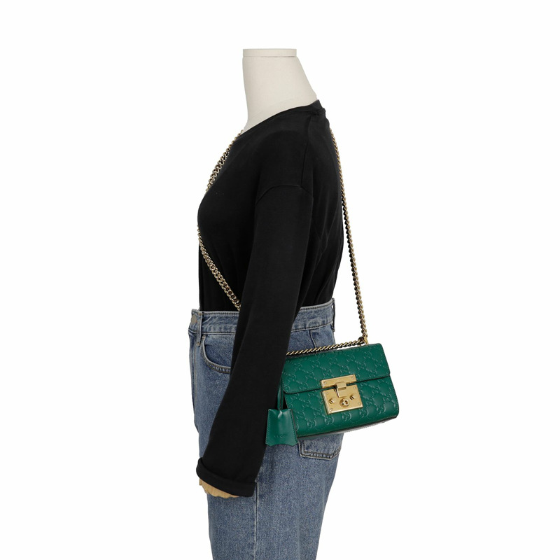 GUCCI Paddlelock 小號鏈條單肩斜背包 409487-11