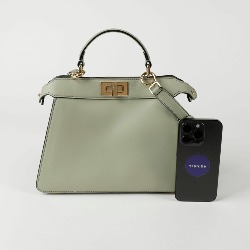 FENDI 8BN327 Peekaboo ICY 小號托特單肩包-9