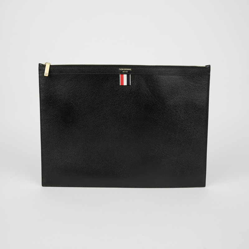 THOM BROWNE MAC020L 三條紋拉環大手包-0