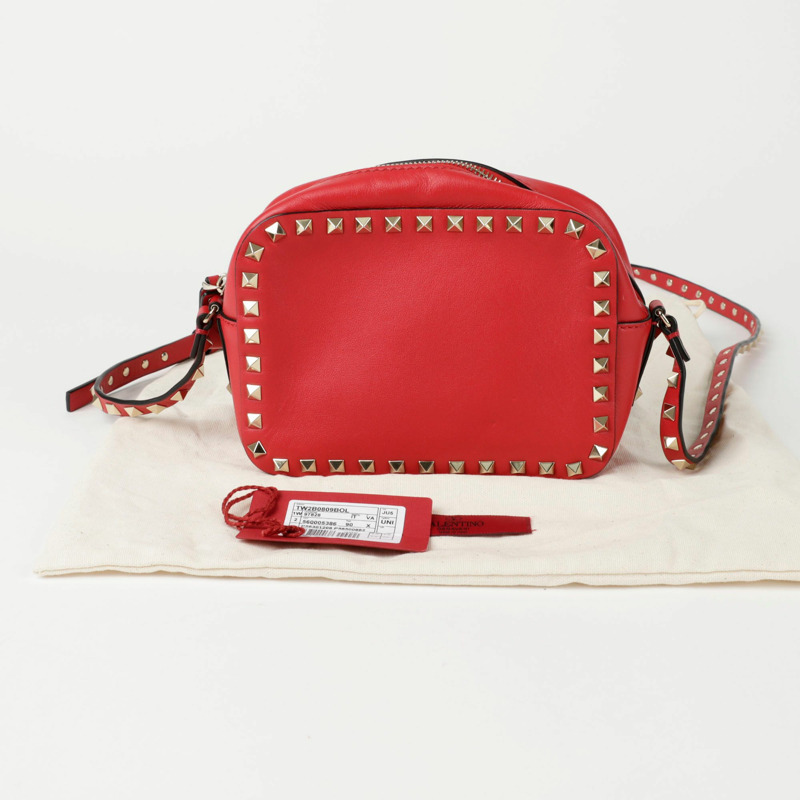 VALENTINO Rockstud 相機肩斜背包 2B0809-0