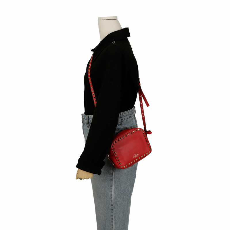 VALENTINO Rockstud 相機肩斜背包 2B0809-10