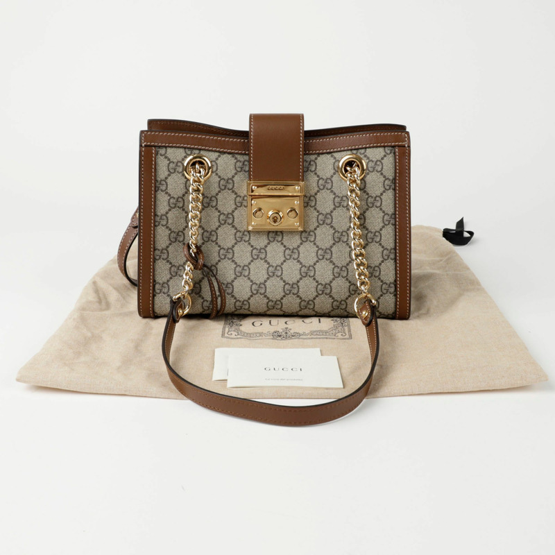 GUCCI 掛鎖小號肩背包 498156-0