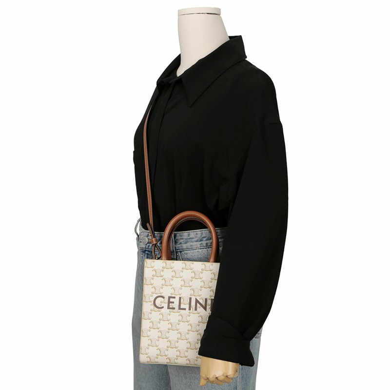 CELINE Vertical Cabas 迷你托特單肩包 194372BZK-10