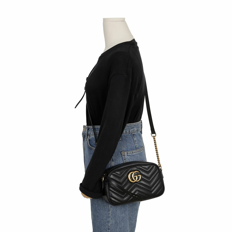 GUCCI GG Marmont 單肩斜背包 447632-11