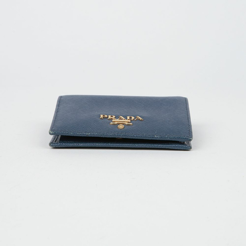 PRADA 1MV204 金屬標誌雙折錢包-5