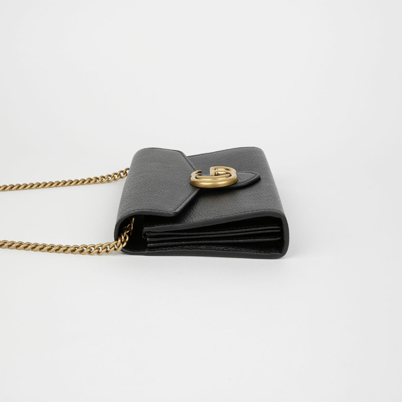 GUCCI GG Marmont 鏈錢包單肩包 779777-5
