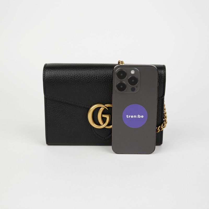 GUCCI GG Marmont 鏈錢包單肩包 779777-7
