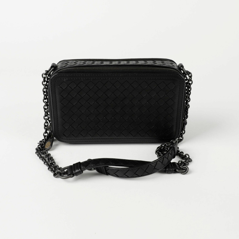BOTTEGA VENETA Intrecciato 編織方肩斜背包 547305-3