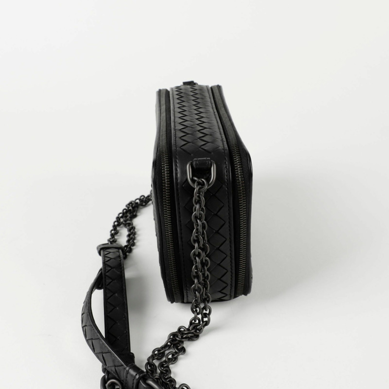 BOTTEGA VENETA Intrecciato 編織方肩斜背包 547305-4