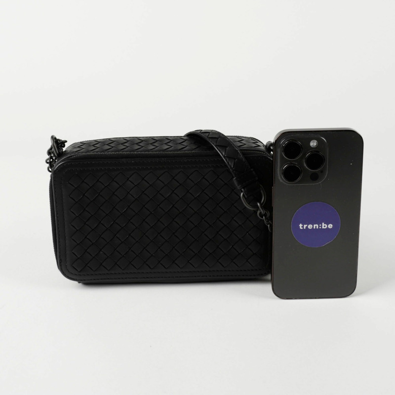 BOTTEGA VENETA Intrecciato 編織方肩斜背包 547305-7