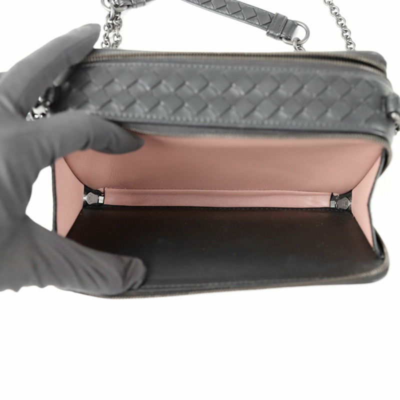BOTTEGA VENETA Intrecciato 編織方肩斜背包 547305-8