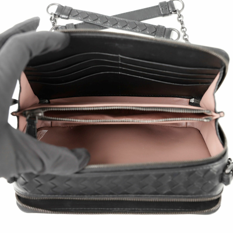 BOTTEGA VENETA Intrecciato 編織方肩斜背包 547305-9