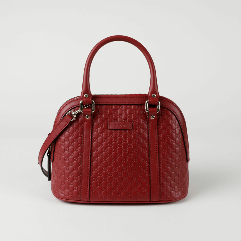 GUCCI 迷你圓頂手提單肩包 449654-0