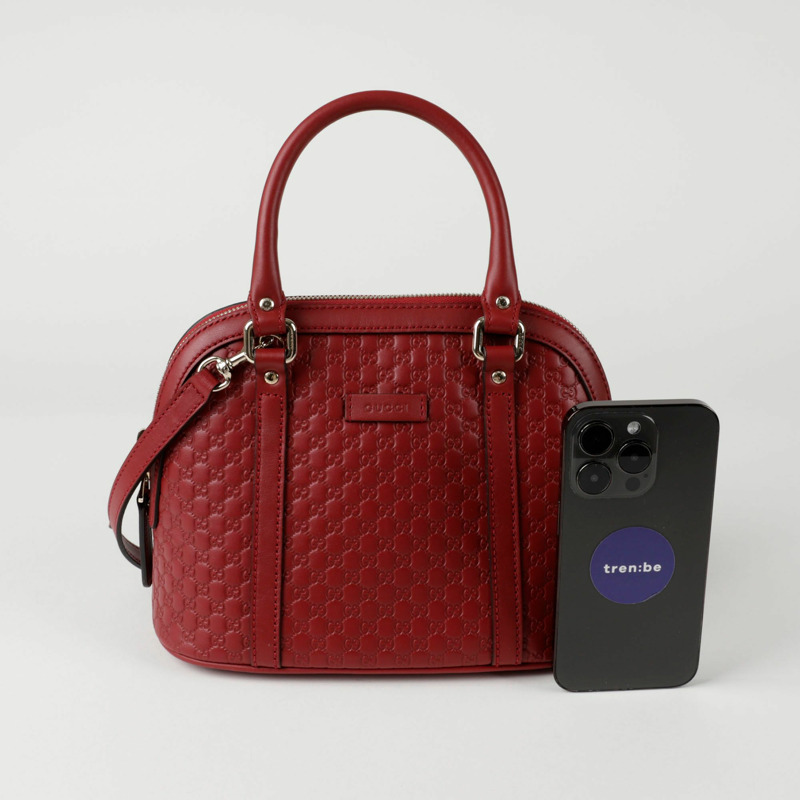 GUCCI 迷你圓頂手提單肩包 449654-6