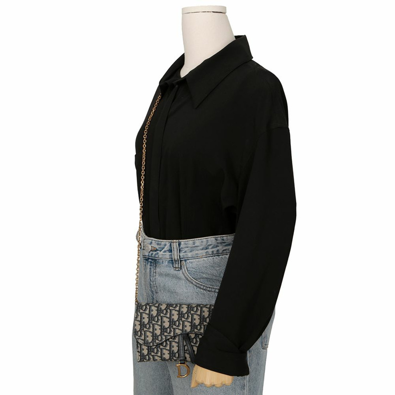 【包稅】DIOR S5614CTZQ 馬鞍鏈 WOC 肩斜背包-11