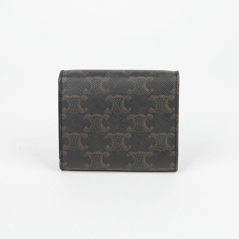 CELINE 10D782CQH Triumph 小號翻蓋皮夾-2