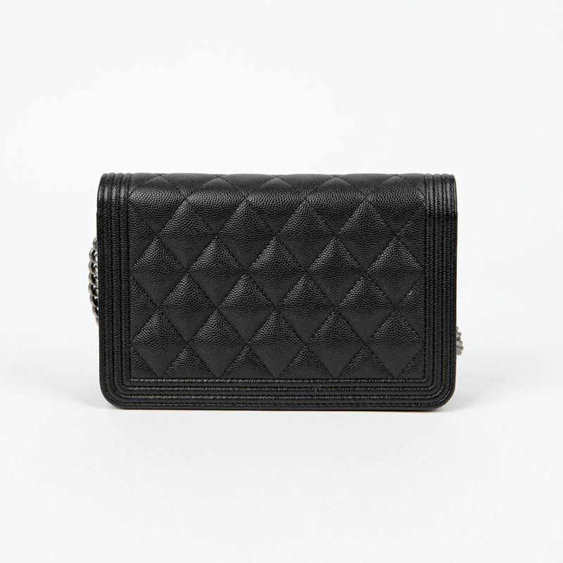 CHANEL Caviar Skin Boy WOC 肩斜背包 AP1117-3