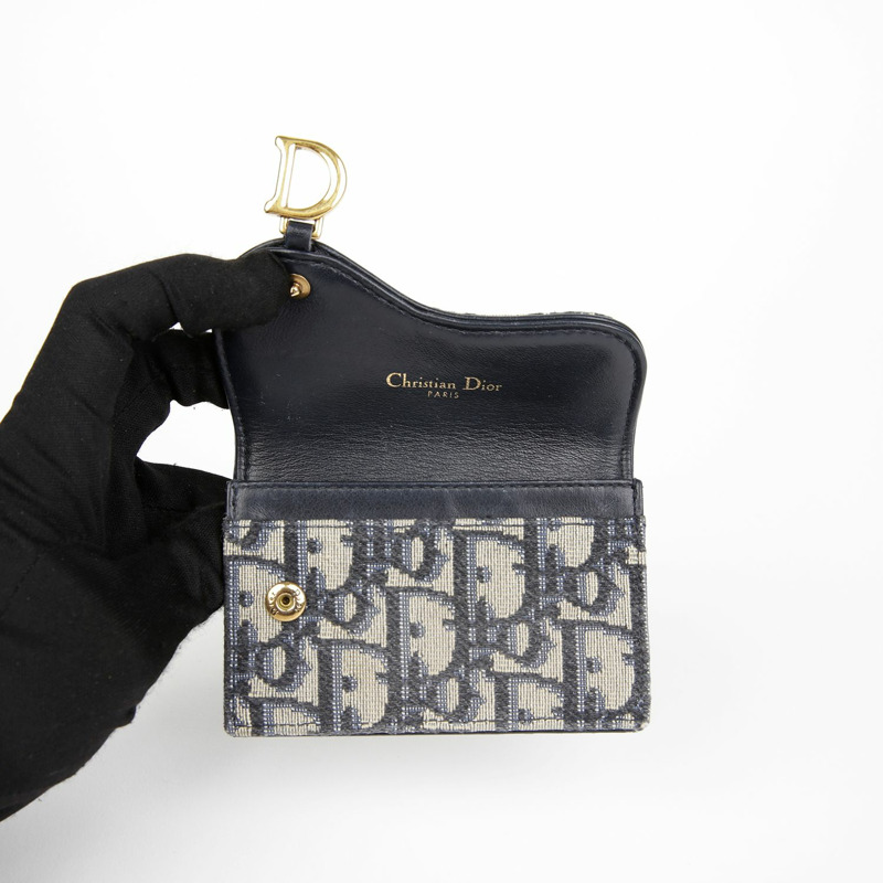 DIOR 斜角馬鞍形翻蓋卡包 S5611CTZQ-5