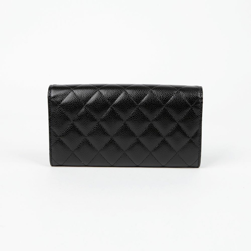 CHANEL Caviar Skin 經典長版皮夾 AP0241-3