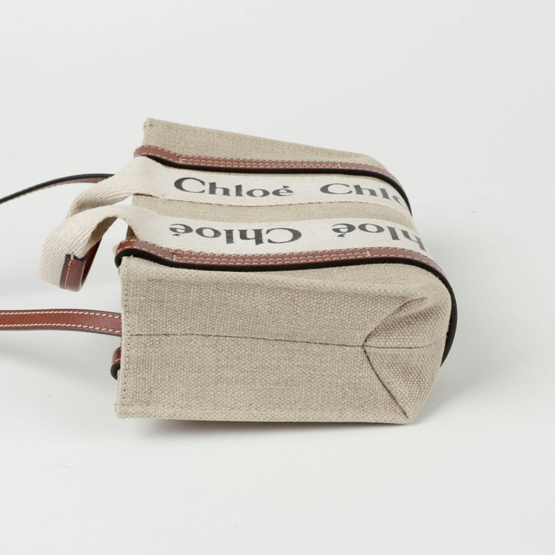 CHLOE CHC22AP237 Woody 迷你托特肩背包-4
