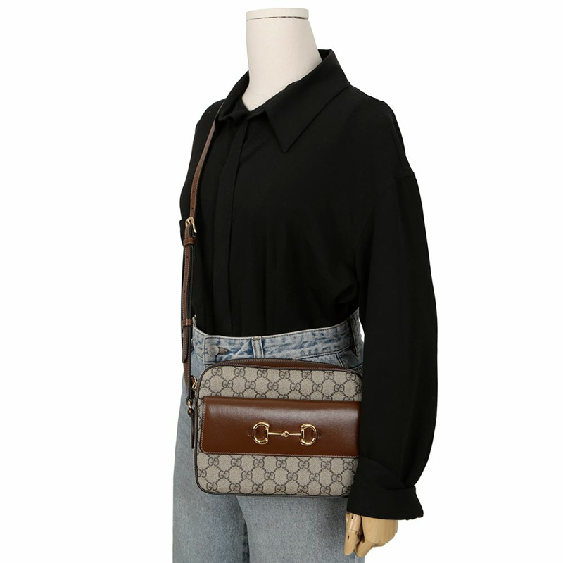 GUCCI Horsebit 1955 小號斜背包 645454-8