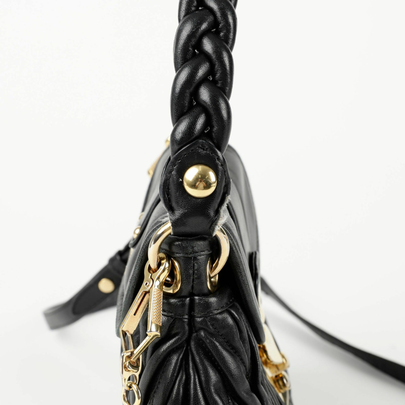 MIU MIU 馬特拉塞凸紋銅單肩斜背包 5BH188-8